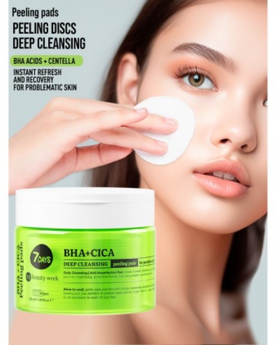 7DAYS EXFOLIATING PEELING PADS BHA+CICA