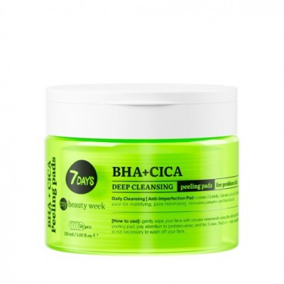 7DAYS EXFOLIATING PEELING PADS BHA+CICA 7DAYS EXFOLIATING PEELING PADS BHA+CICA