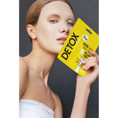 7DAYS ACID SHEET FACE MASK AHA (5%) + BHA DETOX 1 7DAYS ACID SHEET FACE MASK AHA (5%) + BHA DETOX 1