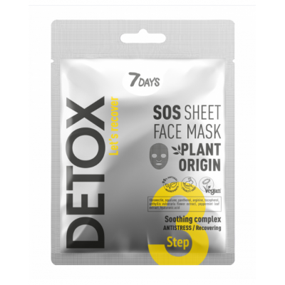 7DAYS SOS SHEET FACE MASK SOOTHING COMPLEX DETOX 3 7DAYS SOS SHEET FACE MASK SOOTHING COMPLEX DETOX 3