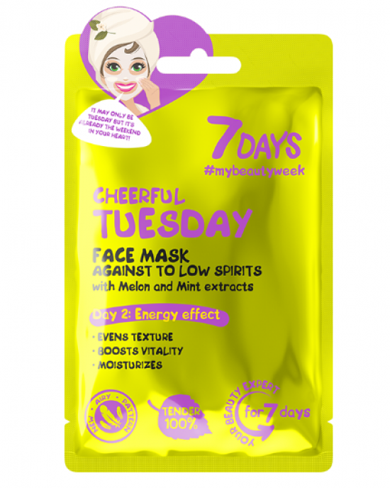 7DAYS CHEERFUL TUESDAY FACE SHEET MASK 28g