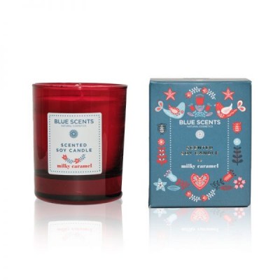 BLUE SCENT SCENTED SOY CANDLE MILKY CARAMEL 145gr BLUE SCENT SCENTED SOY CANDLE MILKY CARAMEL 145gr