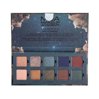 MUA NOCTURNAL 10 SHADE PAPER EYESHADOW PALETTE