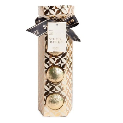 SET SCENDED BATH GOLD RELAXING BATH FIZZERS SET SCENDED BATH GOLD RELAXING BATH FIZZERS