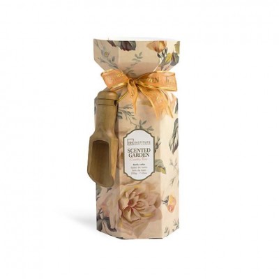 SET IDC SCENDED GARDEN COUNTRY ROSE BATH SALTS & WOODEN SPOON 200gr SET IDC SCENDED GARDEN COUNTRY ROSE BATH SALTS & WOODEN SPOON 200gr