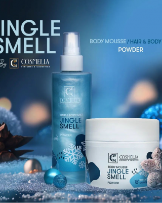 SET HAIR & BODY MIST JINGLE SMELL POWDER 250ML AND BODY MOUSSE 200ML